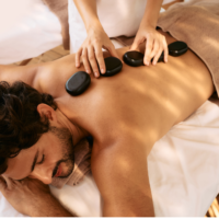 Hot stone massage therapy