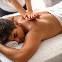 Aromatherapy massage with essential oils